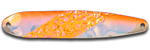 Warrior Lures FL 308N Killer Orange Flutter fishing spoons.  Salmon, SteelHead and Walleye fishing spoons.